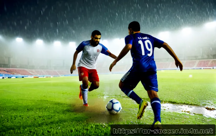 축구 경기 중 기후의 영향 관련 이미지 1